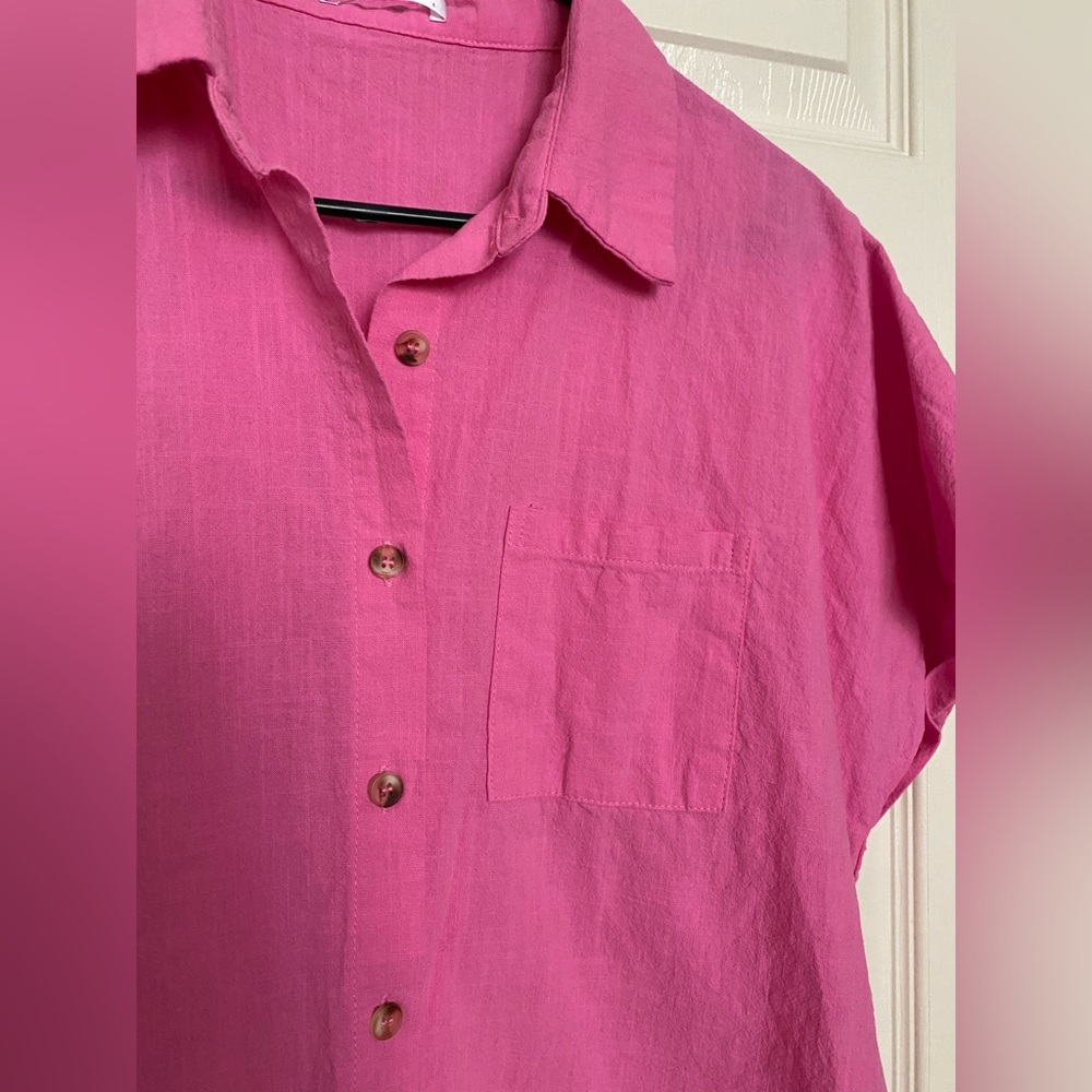 Pink Button Down - Picture 3 of 7